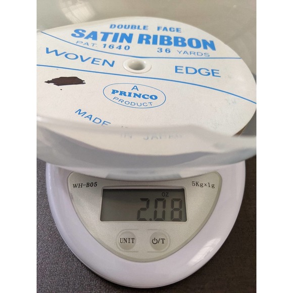 3/$20 Was 36 yards double face pink satin ribbon made in japan woven edge - Picture 4 of 4